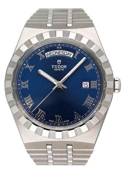 Tudor Royal 28600 Blue Dial Mens Watch Box Papers - Watches