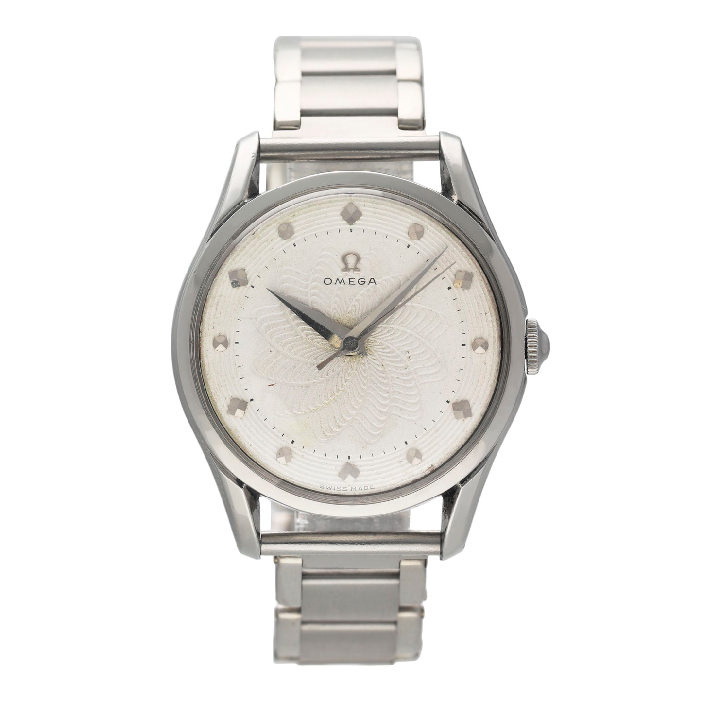 Ultra Rare Omega Guillocha Dial Mens Watch