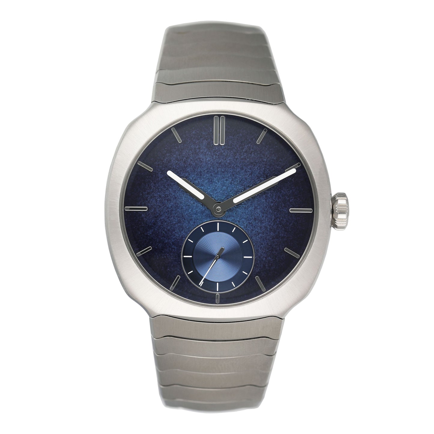 Unworn H.Moser & Cie. Streamliner Small Seconds 6500-1200 Blue Dial Steel Mens Watch Box Papers