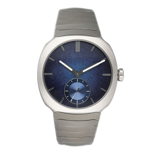 Unworn H.Moser & Cie. Streamliner Small Seconds 6500-1200 Blue Dial Steel Mens Watch Box Papers