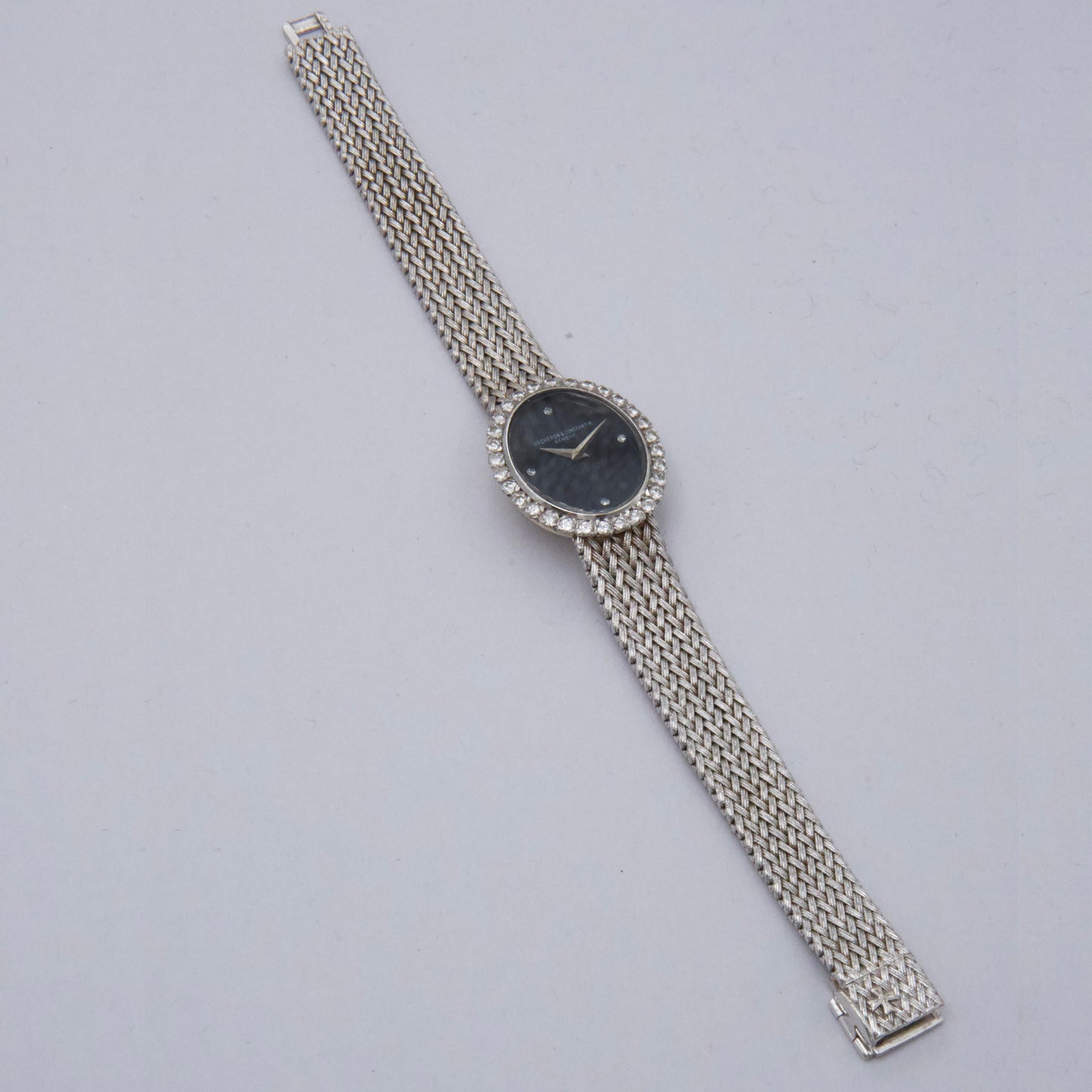 Vacheron Constantin Onyx Dial 18K White Gold Ladies Watch - Watches
