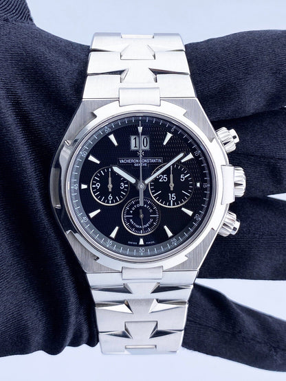 Vacheron Constantin Overseas 49150 Black Dial Mens Watch With Papers - Wristwatch