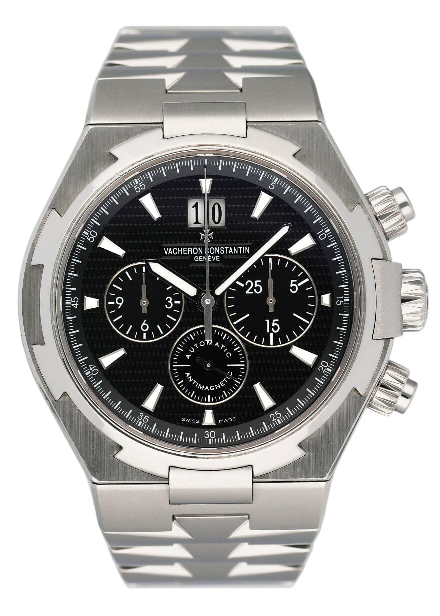 Vacheron Constantin Overseas 49150 Black Dial Mens Watch With Papers - Wristwatch