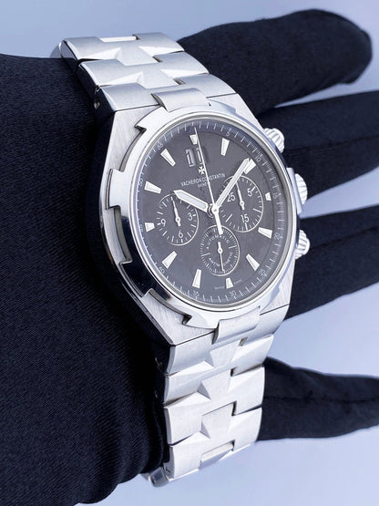 Vacheron Constantin Overseas 49150 Black Dial Mens Watch With Papers - Wristwatch