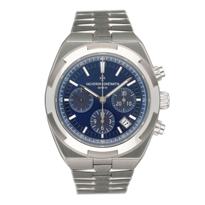 Vacheron Constantin Overseas 5500V/110A-B148 Blue Dial Mens Watch Box Papers
