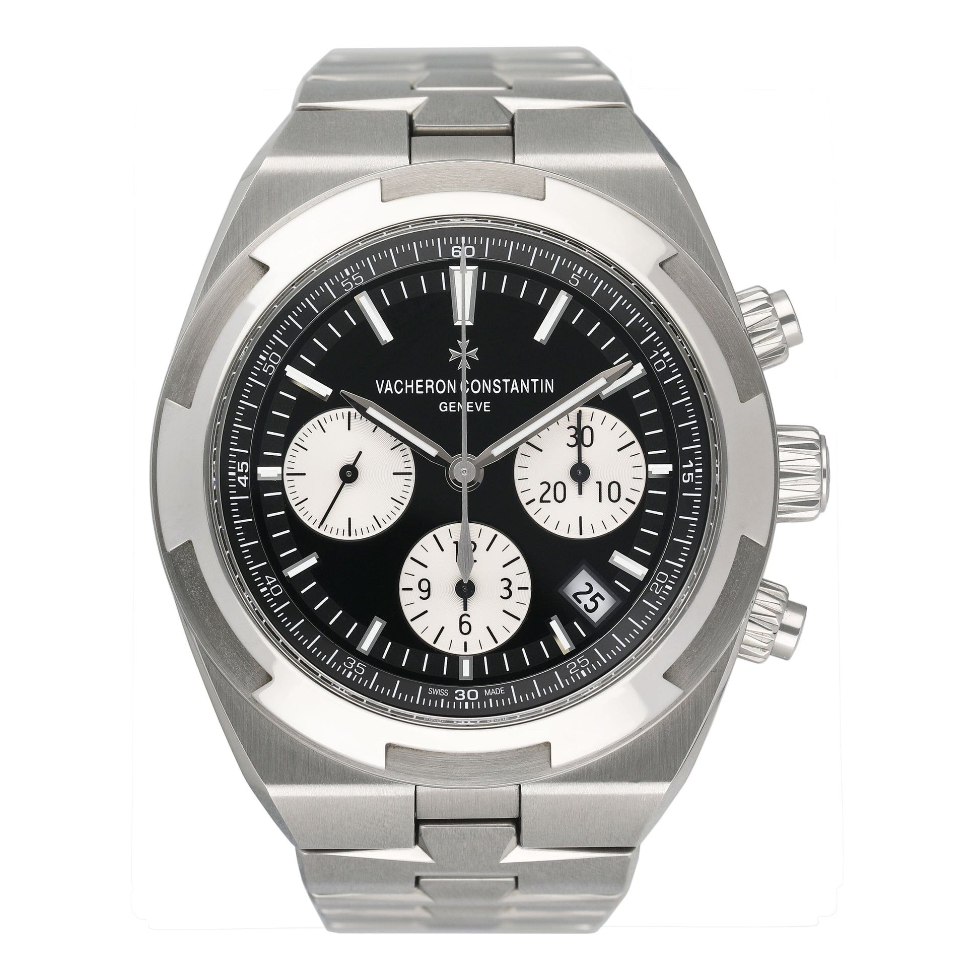 Vacheron Constantin Overseas 5500V/110A-B481 Black Dial Mens Watch Box Papers - Watches