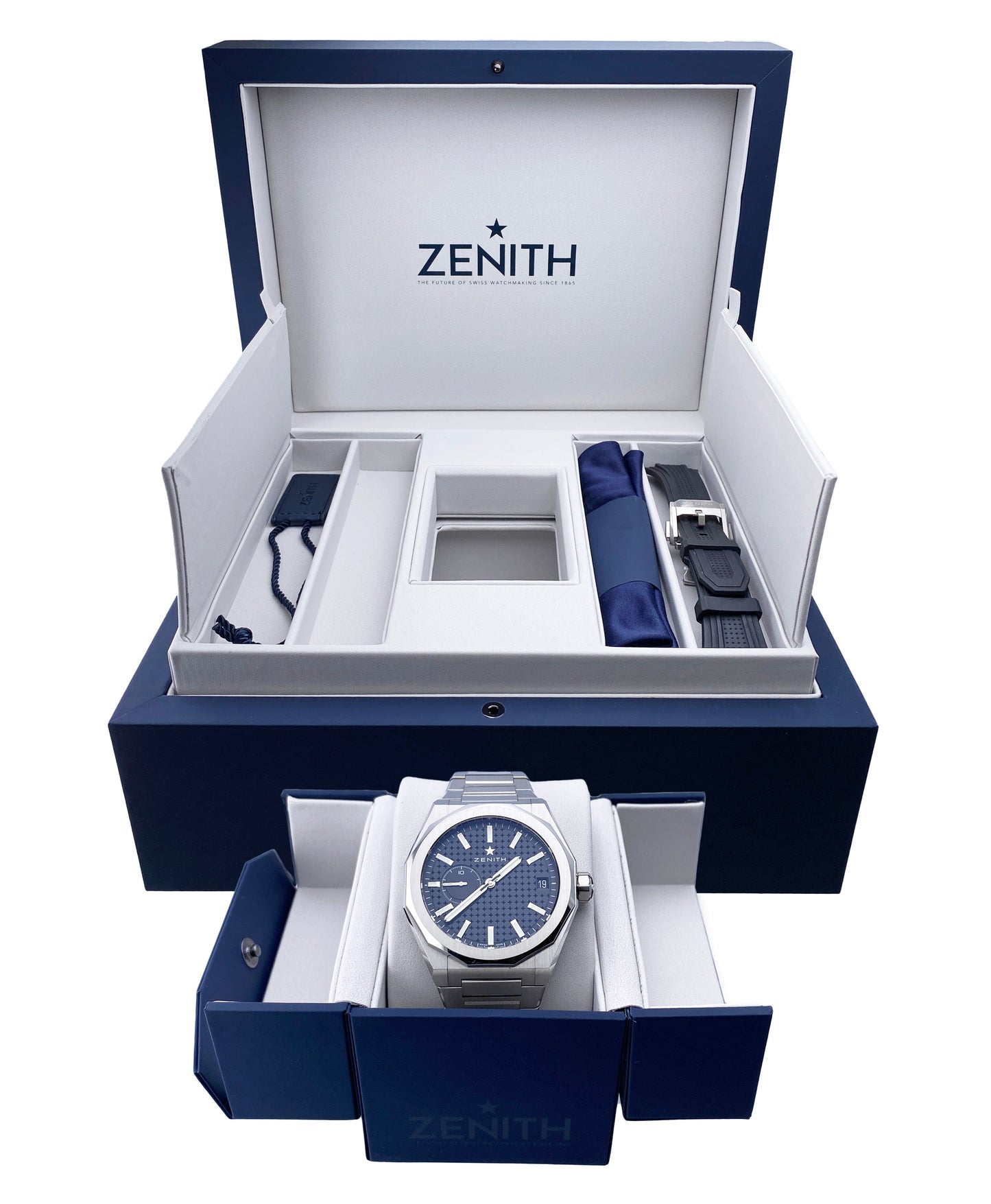 Zenith Defy Skyline 03.9300.3620 Black Dial Mens Watch Box - Watches
