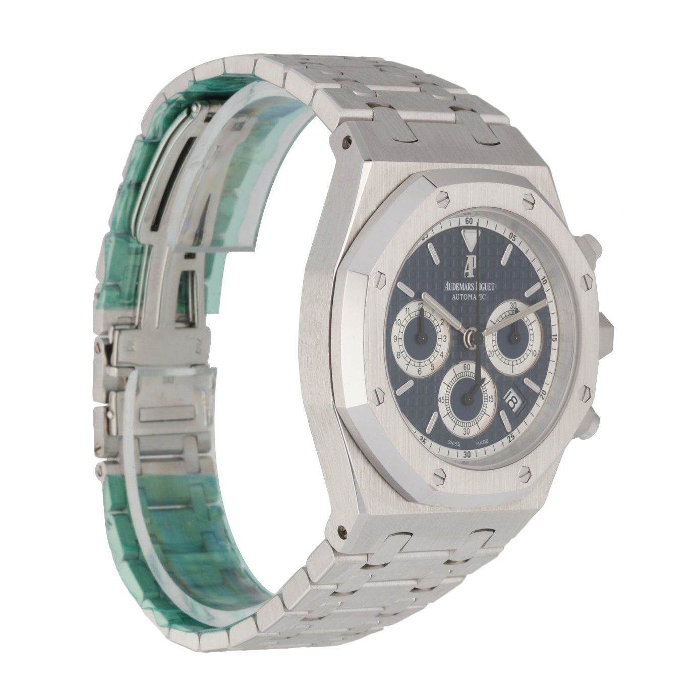 Audemars Piguet 26022BC 18K White Gold Chronograph Blue Dial - Wristwatch