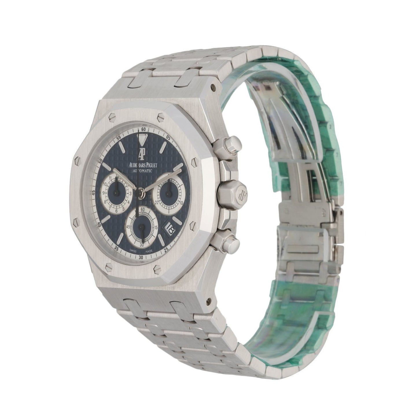 Audemars Piguet 26022BC 18K White Gold Chronograph Blue Dial - Wristwatch