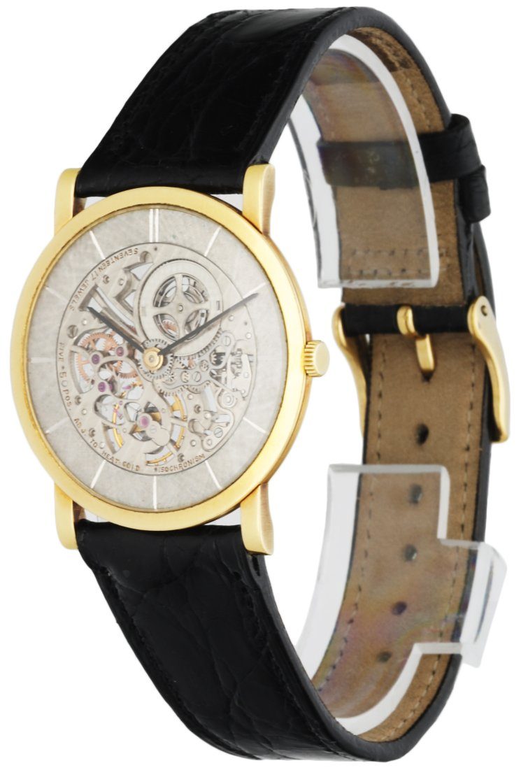 Audemars Piguet 5214 18K Yellow Gold Skeleton Dial Men's Watch
