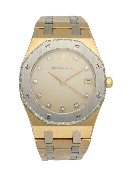 Audemars Piguet Quartz Diamond bezel & Dial 18K Yellow Gold Men's Watch