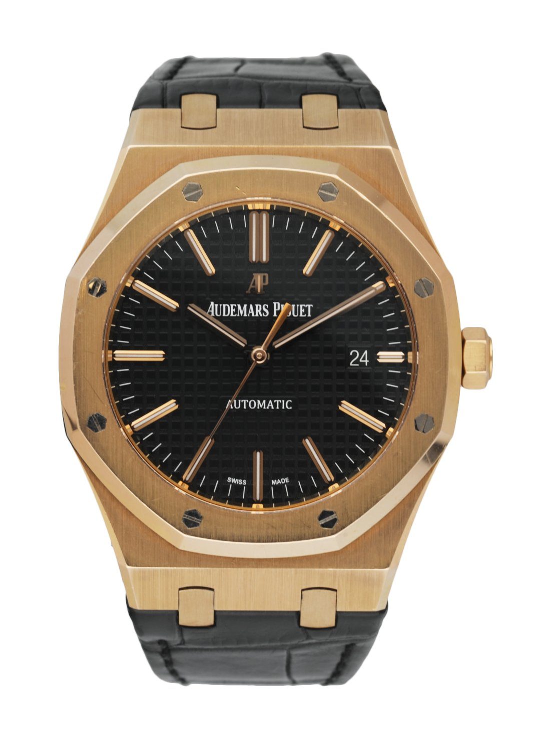 Audemars Piguet Royal Oak 15400OR 18k Pink Gold Mens Watch Box & Papers - Wristwatch