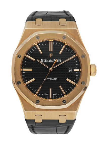 Audemars Piguet Royal Oak 15400OR 18k Pink Gold Mens Watch Box & Papers - Wristwatch