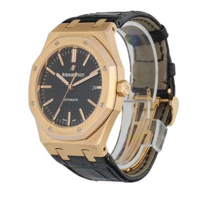 Audemars Piguet Royal Oak 15400OR 18k Pink Gold Mens Watch Box & Papers - Wristwatch
