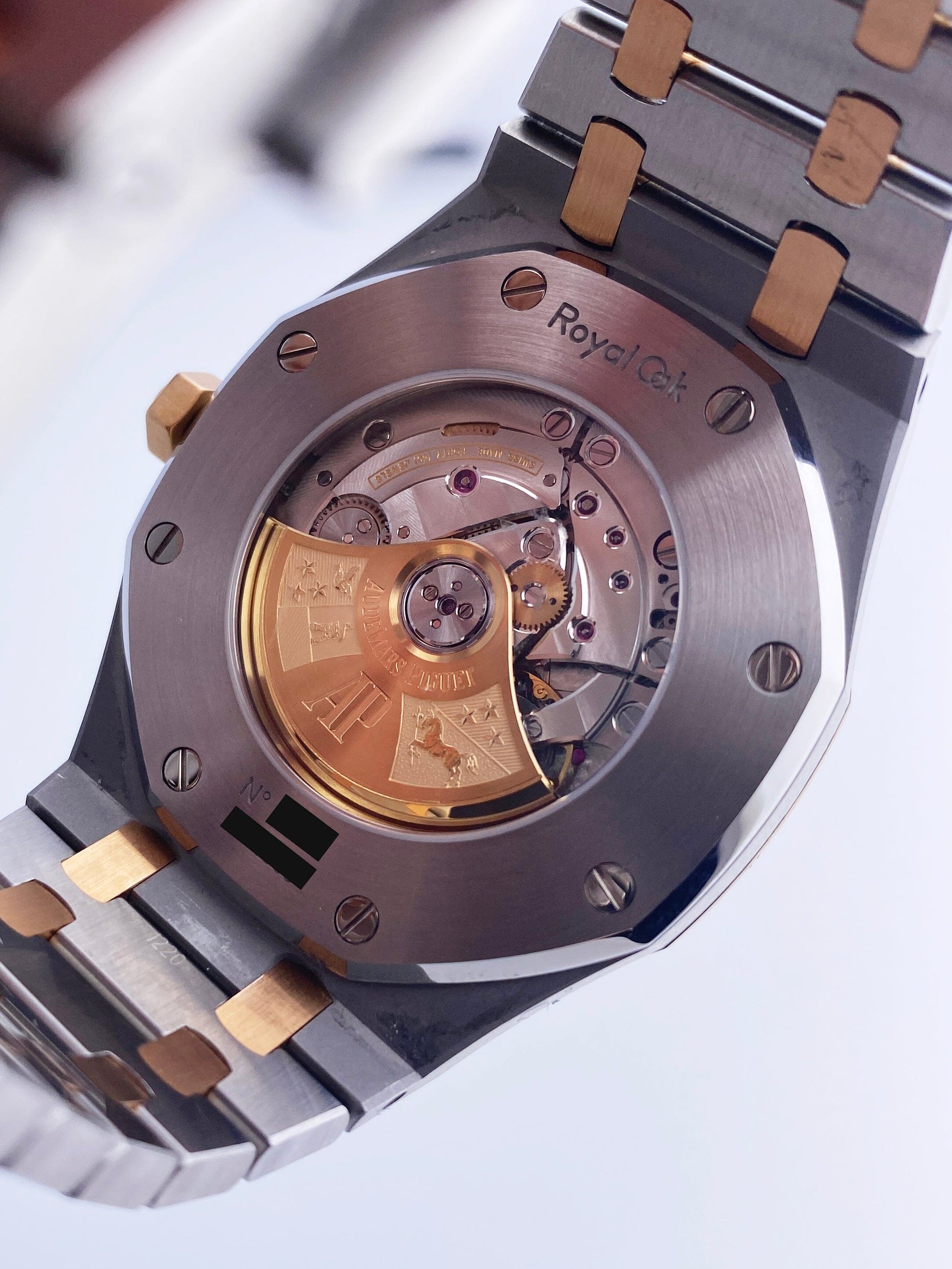 Audemars Piguet Royal Oak 15400SR White Dial Mens Watch Papers - Virtual