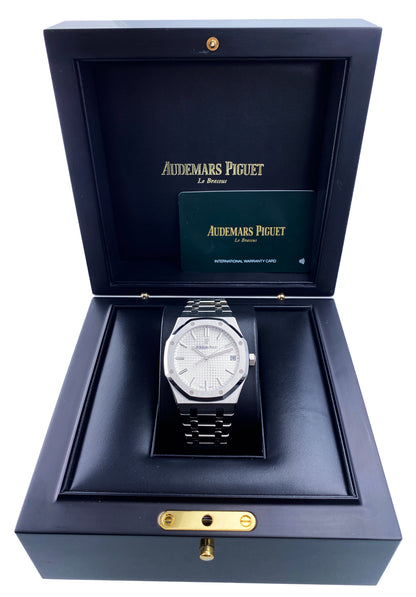 Audemars Piguet Royal Oak 15500ST Silver Dial Mens Watch Box Papers - Virtual
