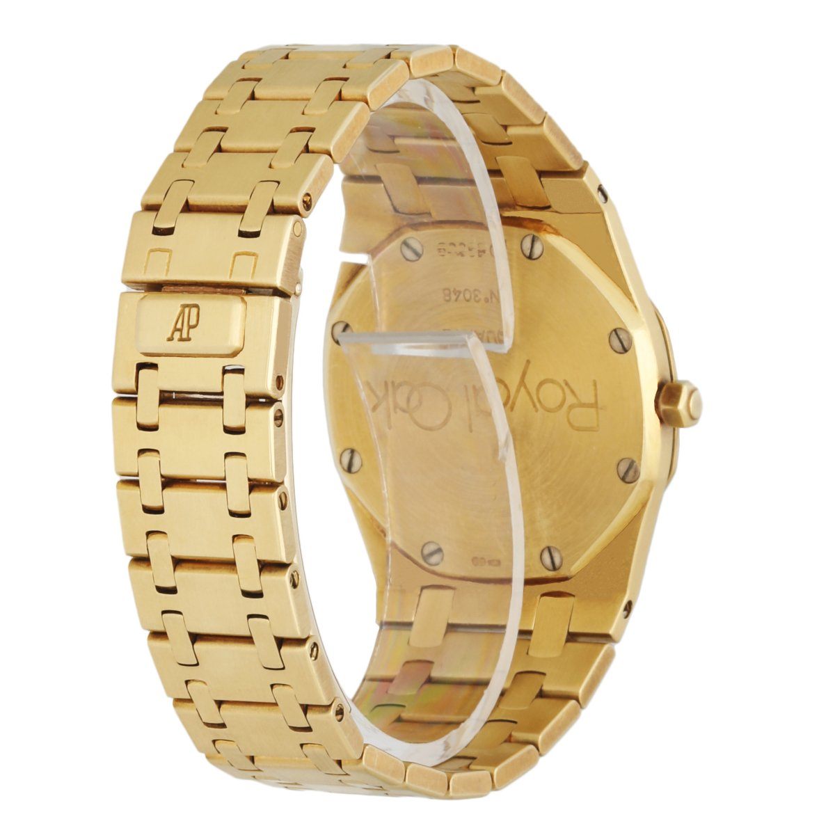 Audemars Piguet Royal Oak 18K Yellow Gold & Diamond Quartz Ladies Watch - Wristwatch