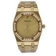 Audemars Piguet Royal Oak 18K Yellow Gold & Diamond Quartz Ladies Watch - Wristwatch