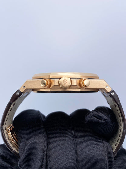 Audemars Piguet Royal Oak 26331OR 18k Rose Gold Mens Watch Box Papers