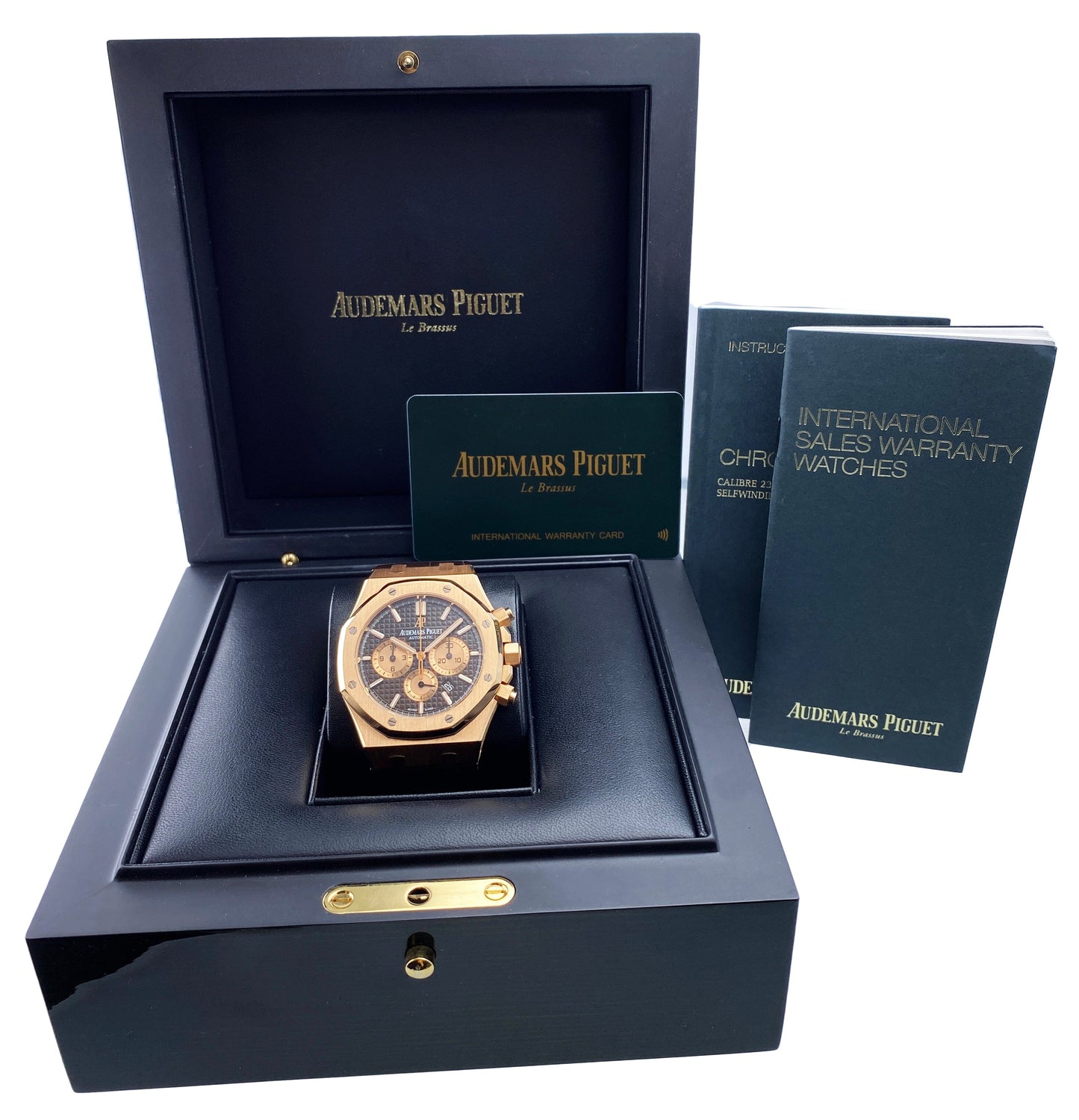 Audemars Piguet Royal Oak 26331OR 18k Rose Gold Mens Watch Box Papers