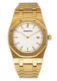 Audemars Piguet Royal Oak 56175BA White Dial 18K Yellow Gold Watch - Watches