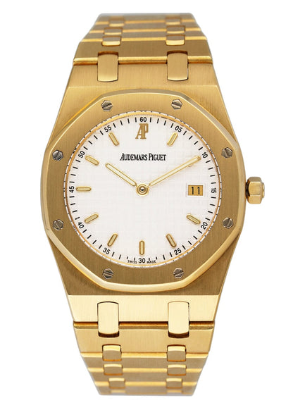 Audemars Piguet Royal Oak 56175BA White Dial 18K Yellow Gold Watch - Watches
