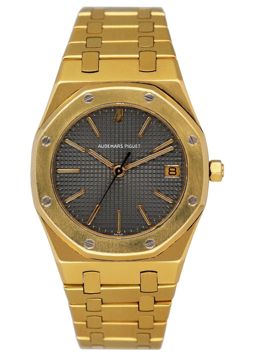 Audemars Piguet Royal Oak 6023BA Gray Dial Yellow Gold Mens Watch - Watches