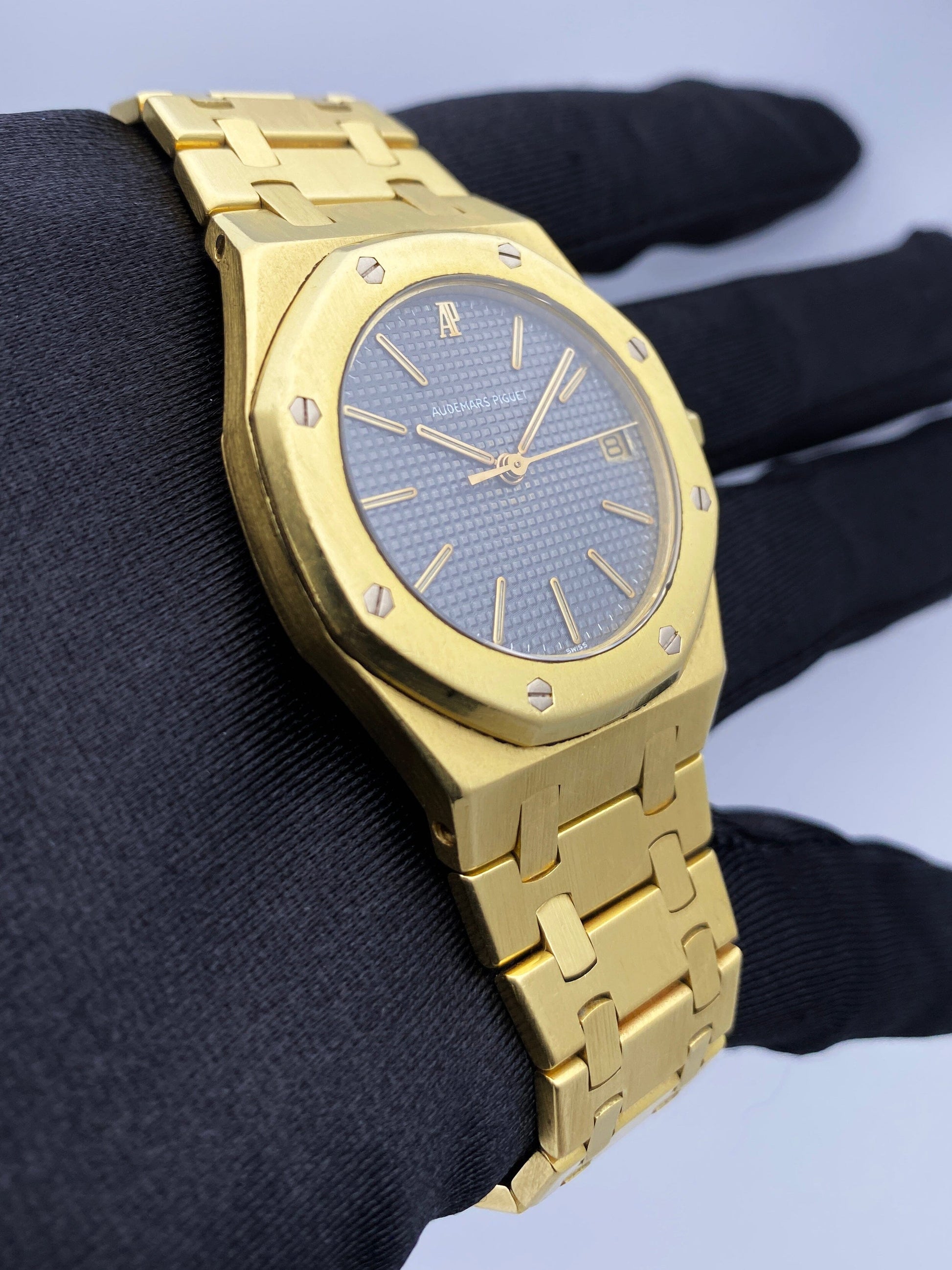 Audemars Piguet Royal Oak 6023BA Gray Dial Yellow Gold Mens Watch - Watches