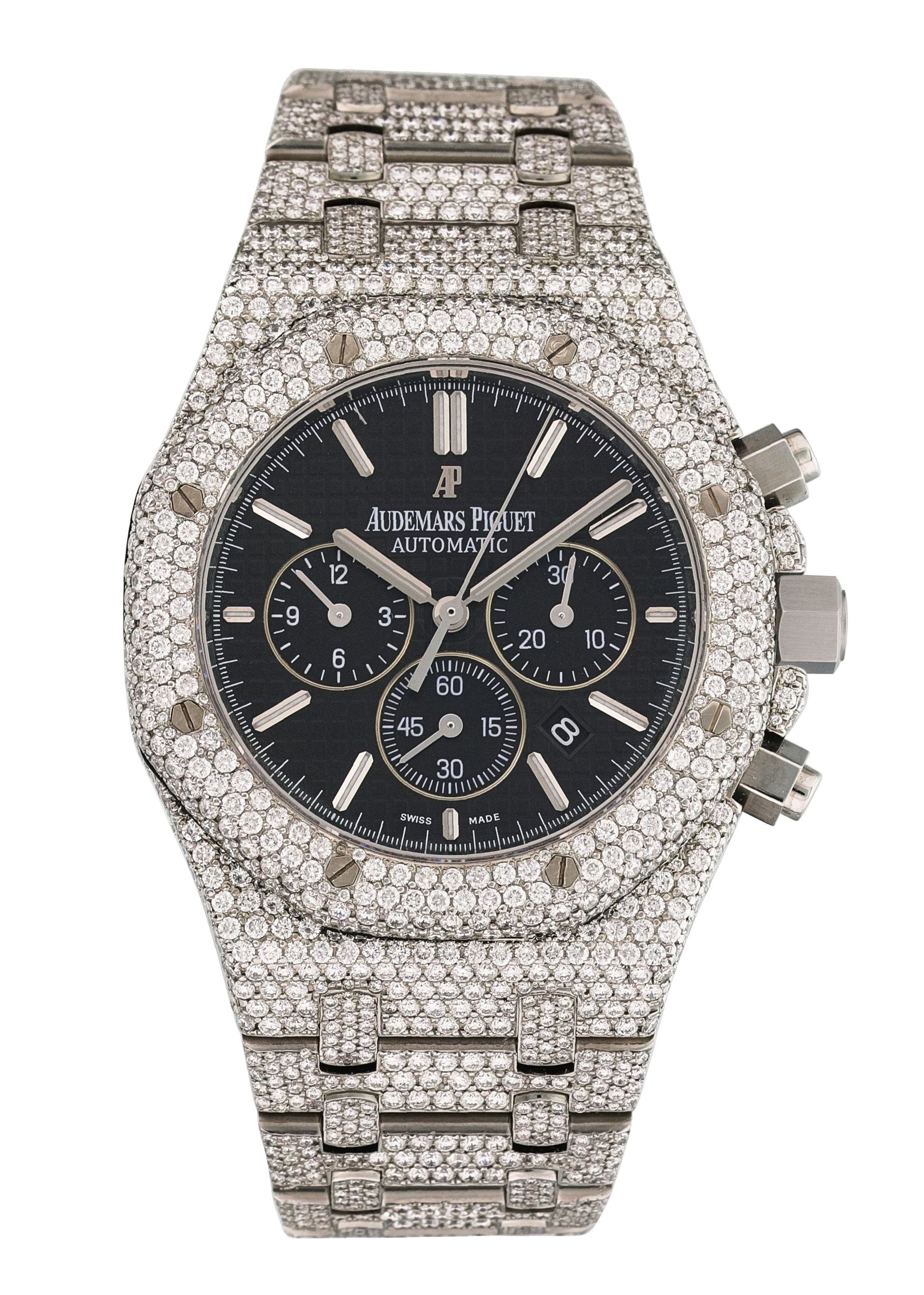 Audemars Piguet Royal Oak 6320ST.OO.1220ST.01 Iced Men Watch Original Papers - Virtual