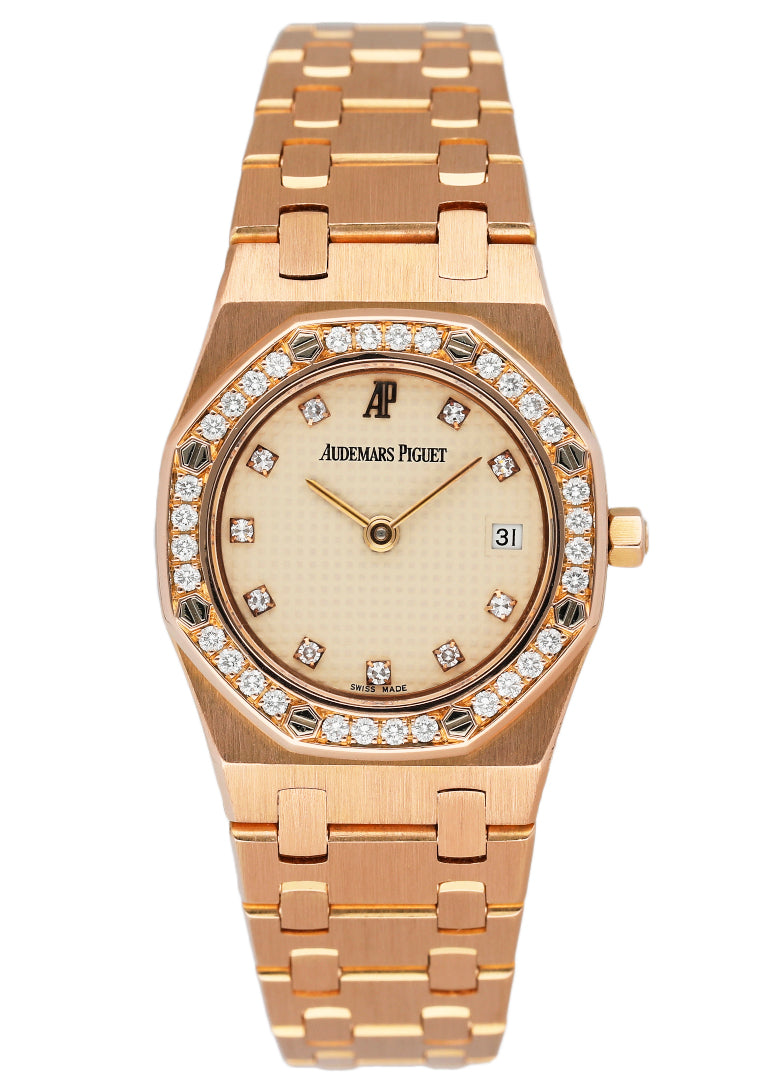 Audemars Piguet Royal Oak Diamond 18K Rose Gold Ladies Watch - Virtual