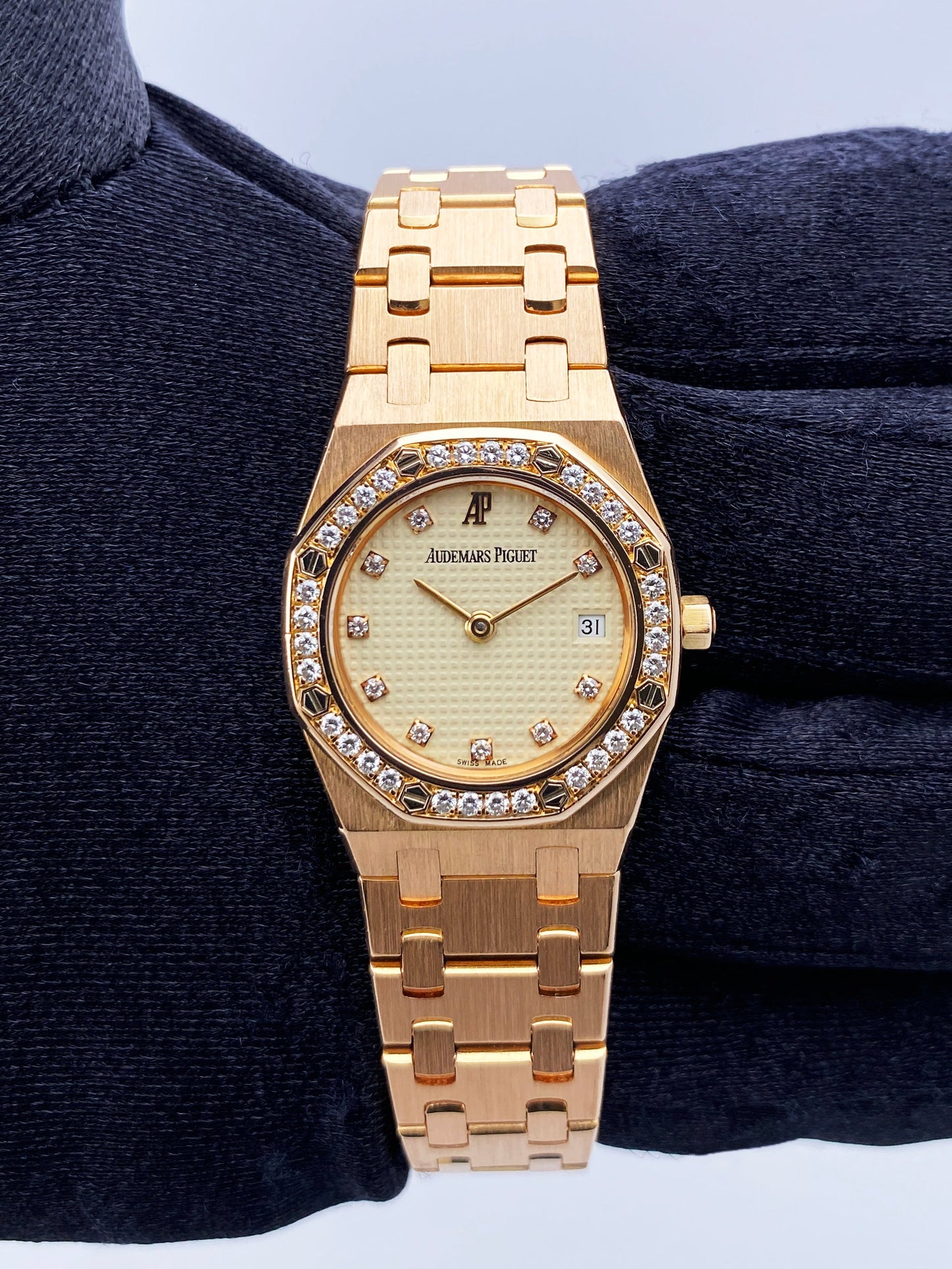 Audemars Piguet Royal Oak Diamond 18K Rose Gold Ladies Watch - Virtual