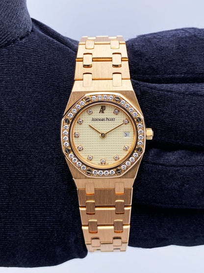 Audemars Piguet Royal Oak Diamond 18K Rose Gold Ladies Watch - Virtual