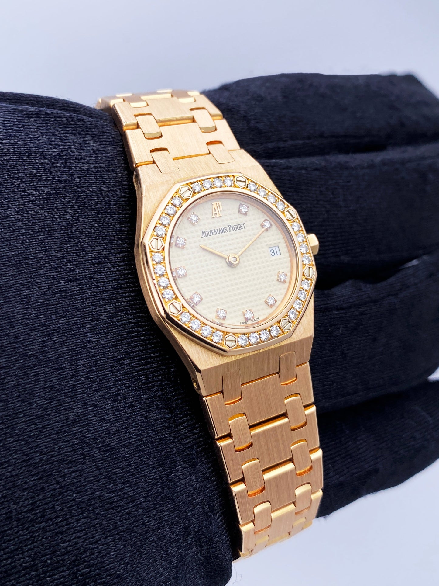 Audemars Piguet Royal Oak Diamond 18K Rose Gold Ladies Watch - Virtual