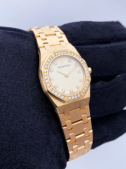 Audemars Piguet Royal Oak Diamond 18K Rose Gold Ladies Watch - Virtual