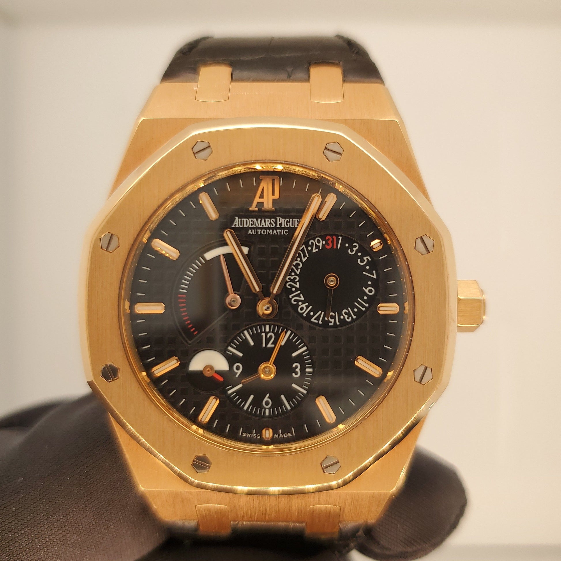 Audemars Piguet Royal Oak Dual Time 26120OR 18K Rose Gold Men’s Watch - Wristwatch