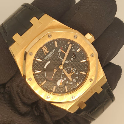 Audemars Piguet Royal Oak Dual Time 26120OR 18K Rose Gold Men’s Watch W/Box & Papers - Wristwatch