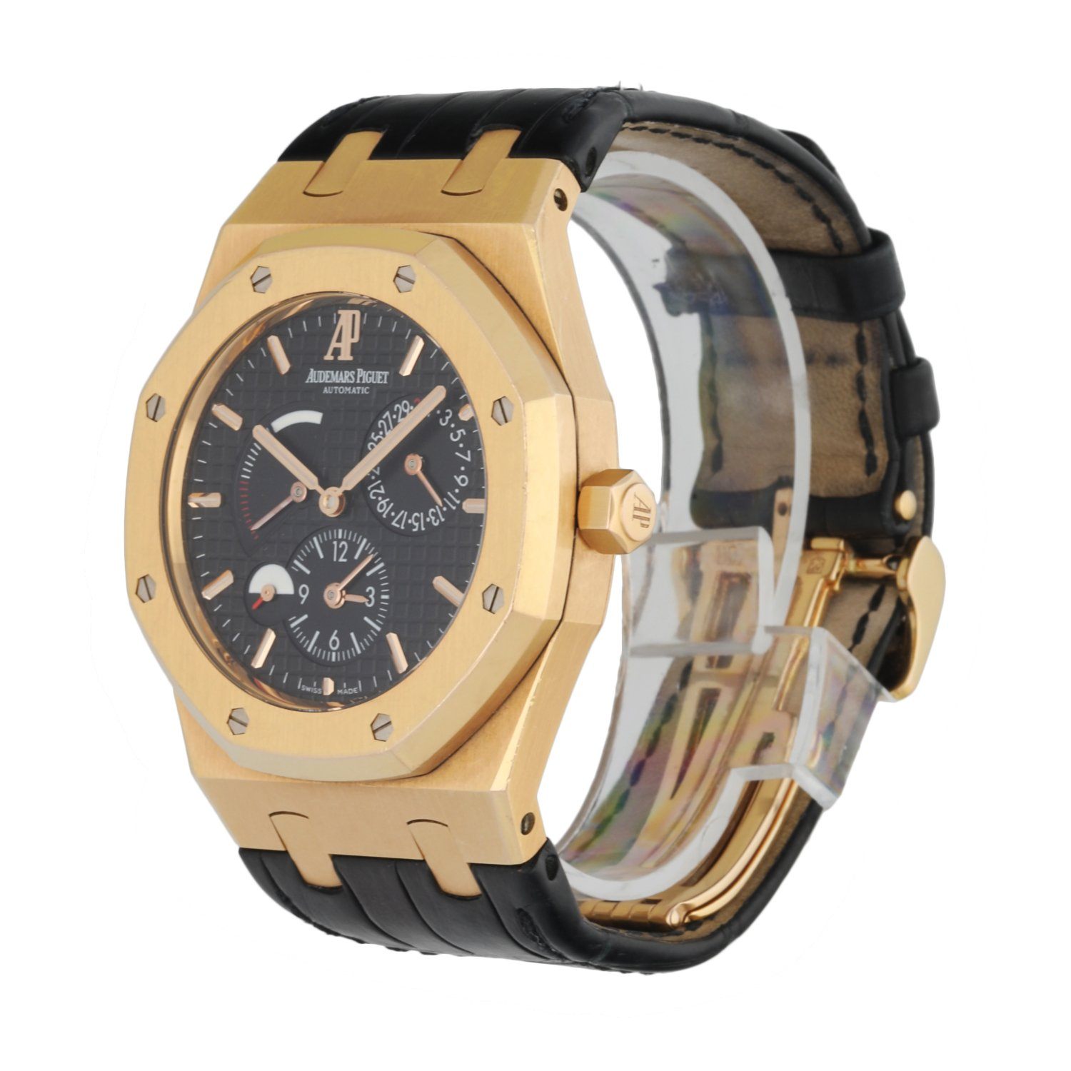 Audemars Piguet Royal Oak Dual Time 26120OR 18K Rose Gold Men’s Watch W/Box & Papers - Wristwatch