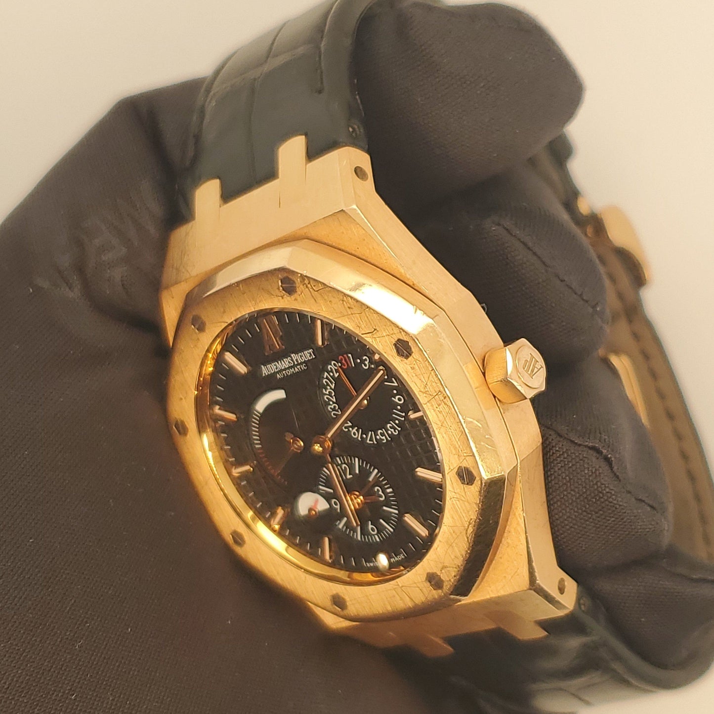 Audemars Piguet Royal Oak Dual Time 26120OR 18K Rose Gold Men’s Watch W/Box & Papers - Wristwatch