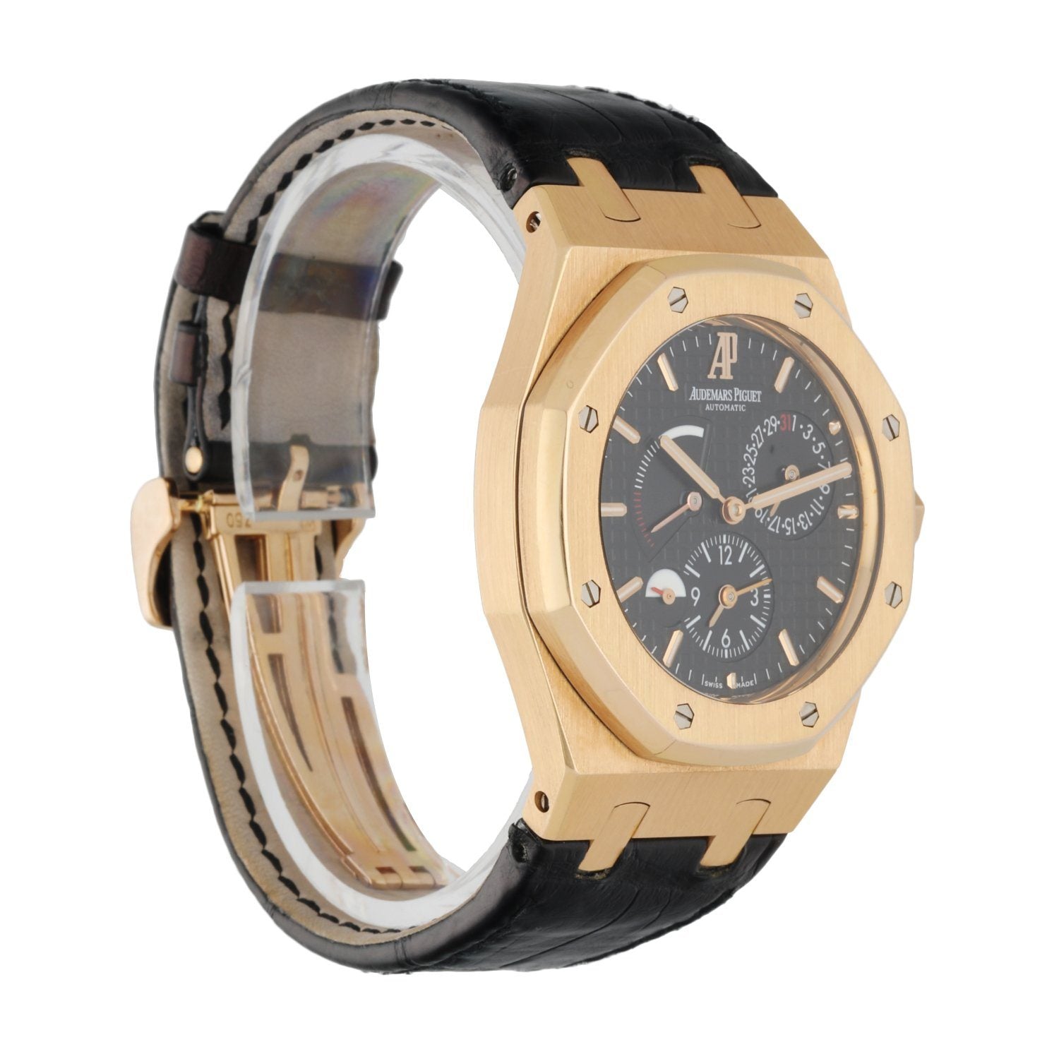 Audemars Piguet Royal Oak Dual Time 26120OR 18K Rose Gold Men’s Watch W/Box & Papers - Wristwatch
