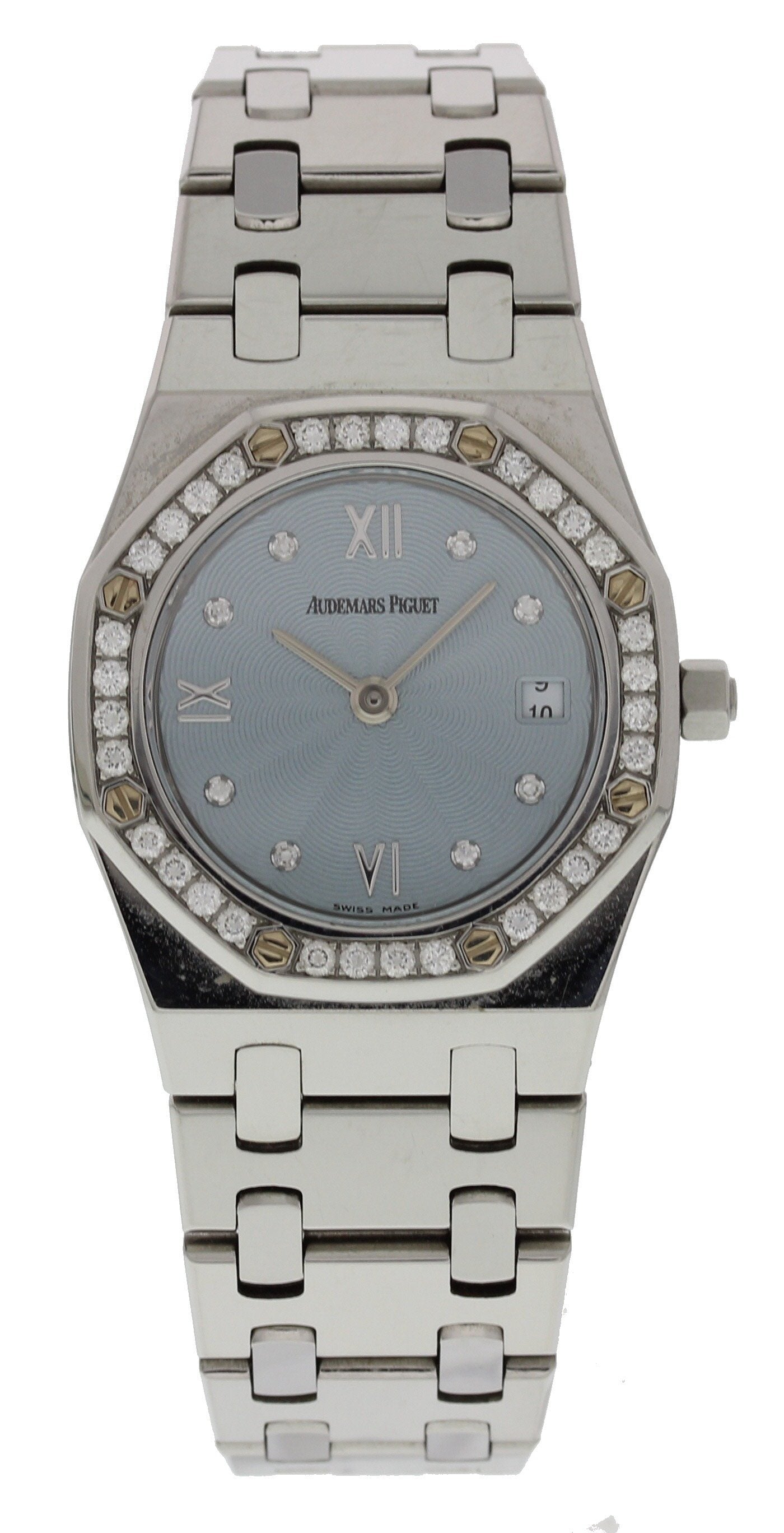 Audemars Piguet Royal Oak E50764 Diamond Bezel Ladies Watch - Wristwatch