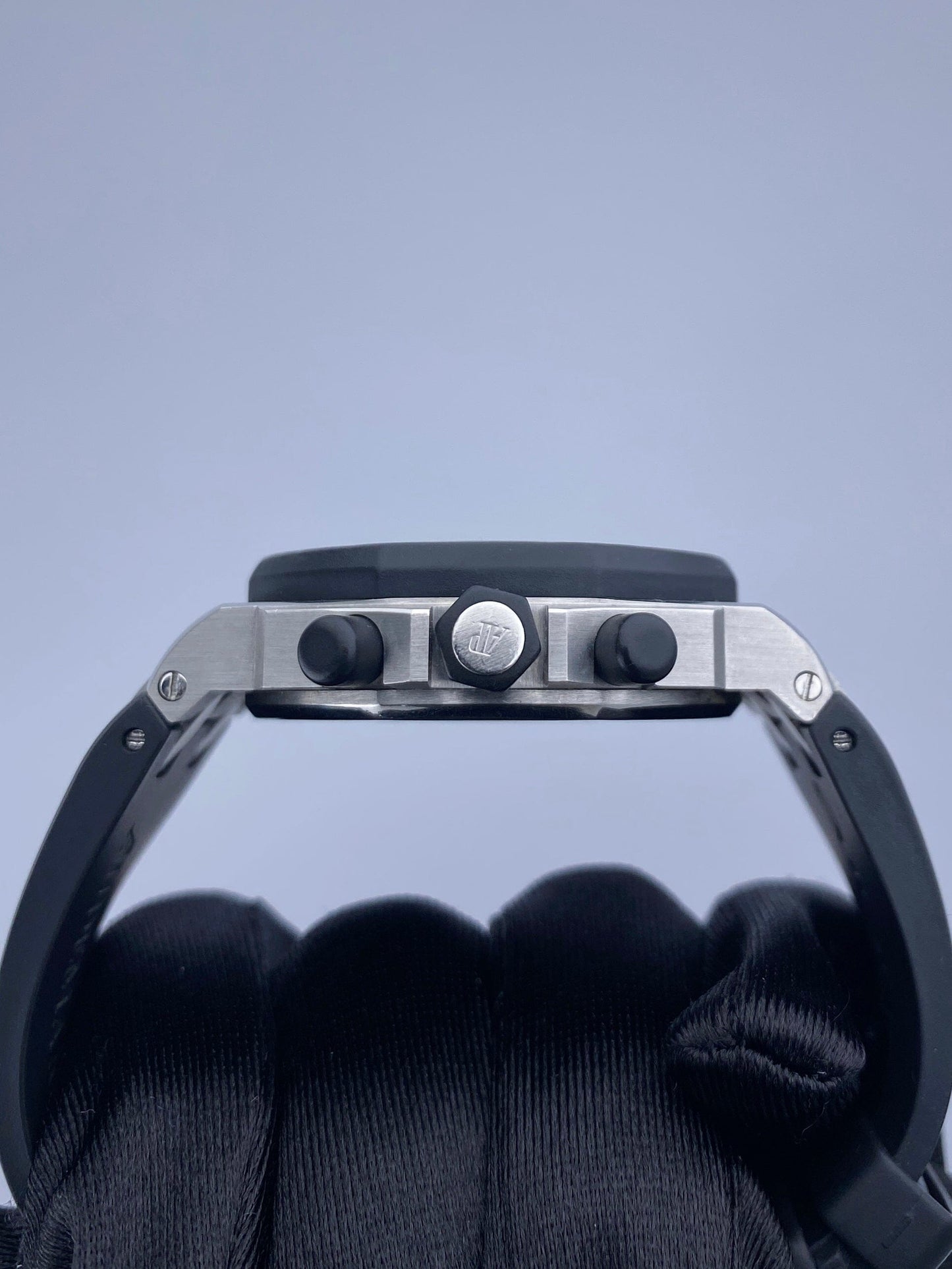 Audemars Piguet Royal Oak Offshore 26048SK Diamond Black Dial Ladies Watch Box Papers