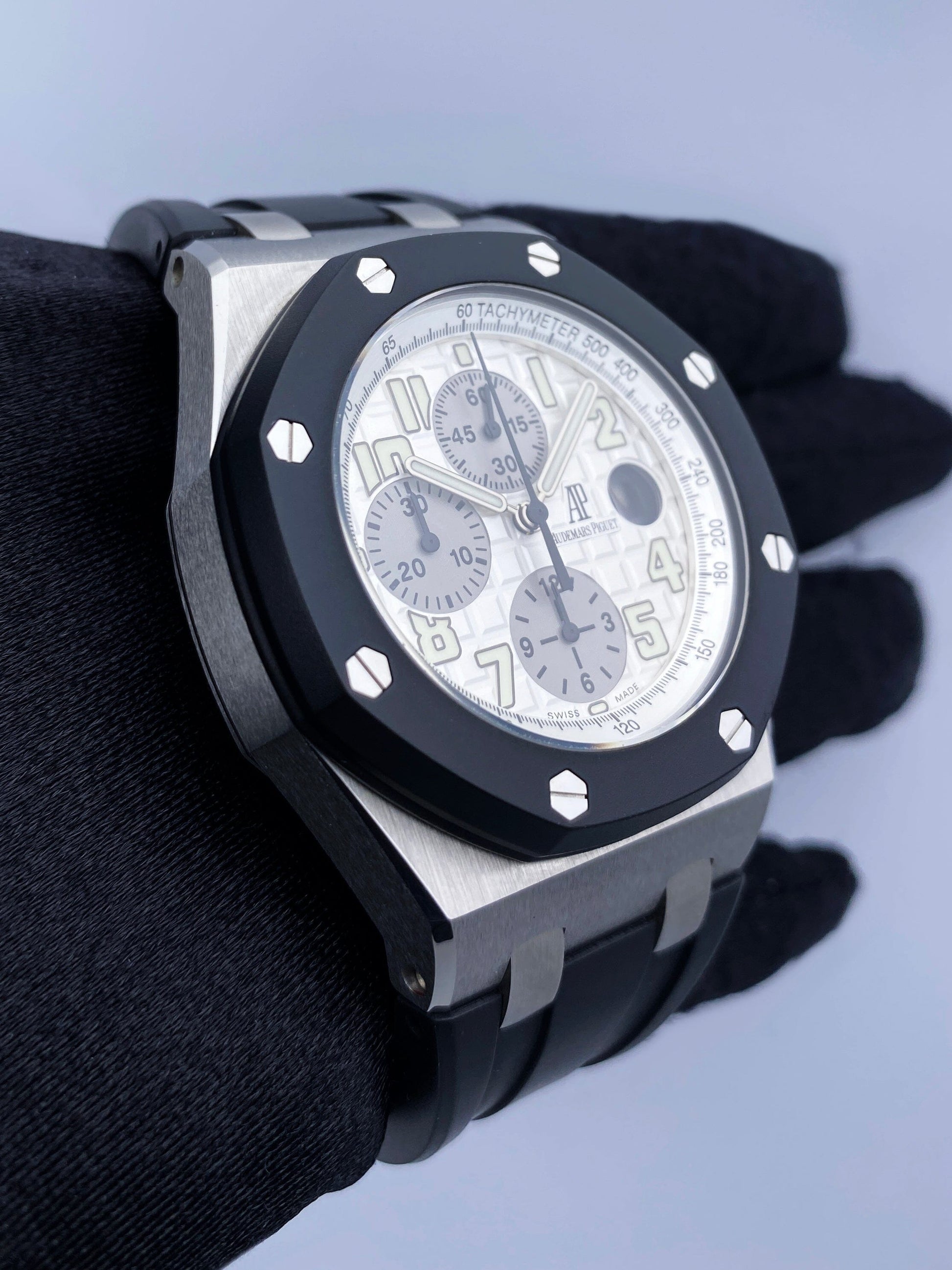 Audemars Piguet Royal Oak Offshore Chronograph 25940SK Mens Watch Box Papers