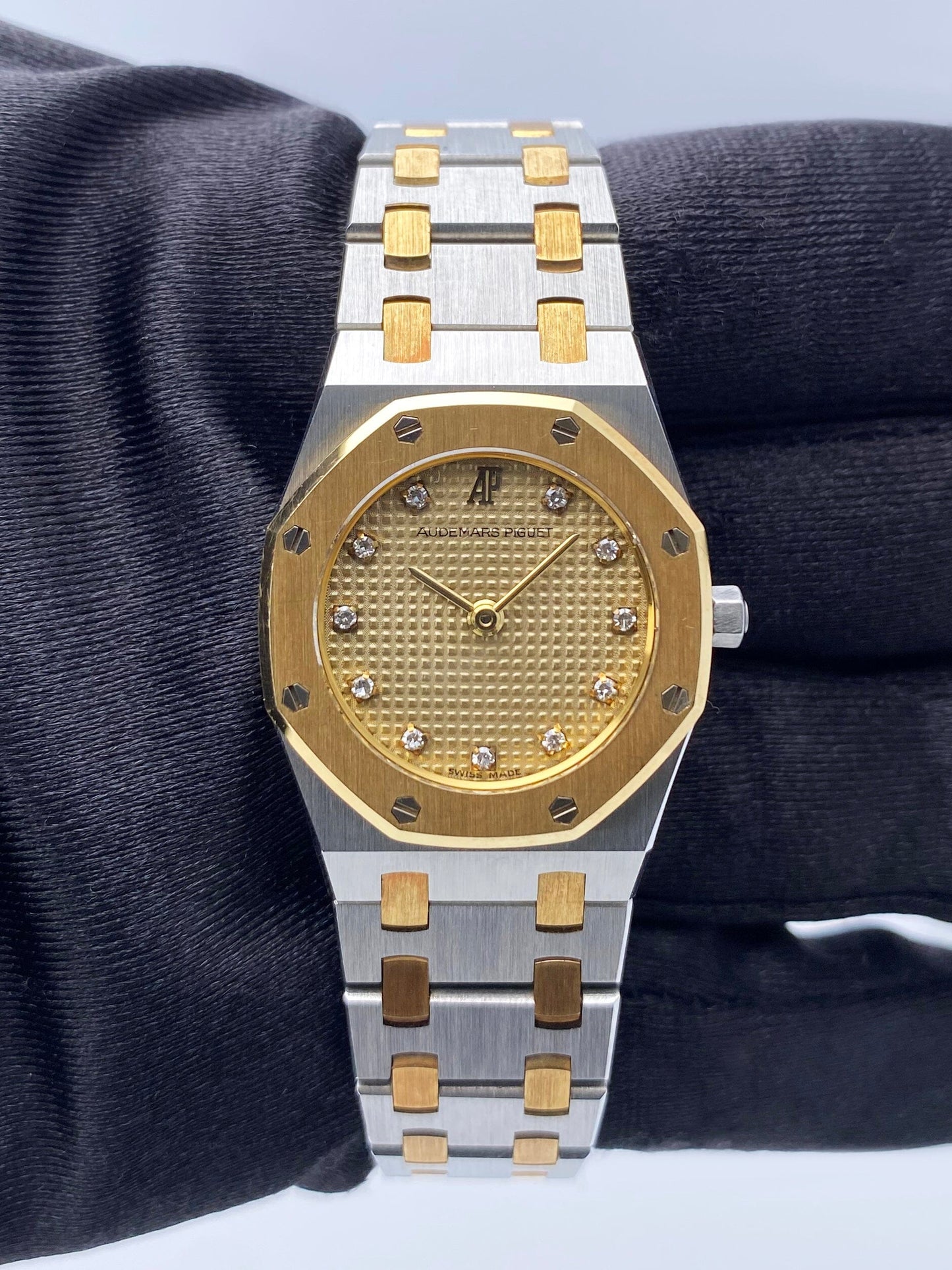 Audemars Piguet Royal Oak 6339SA Diamond Champagne Dial Ladies Watch Papers - Watches