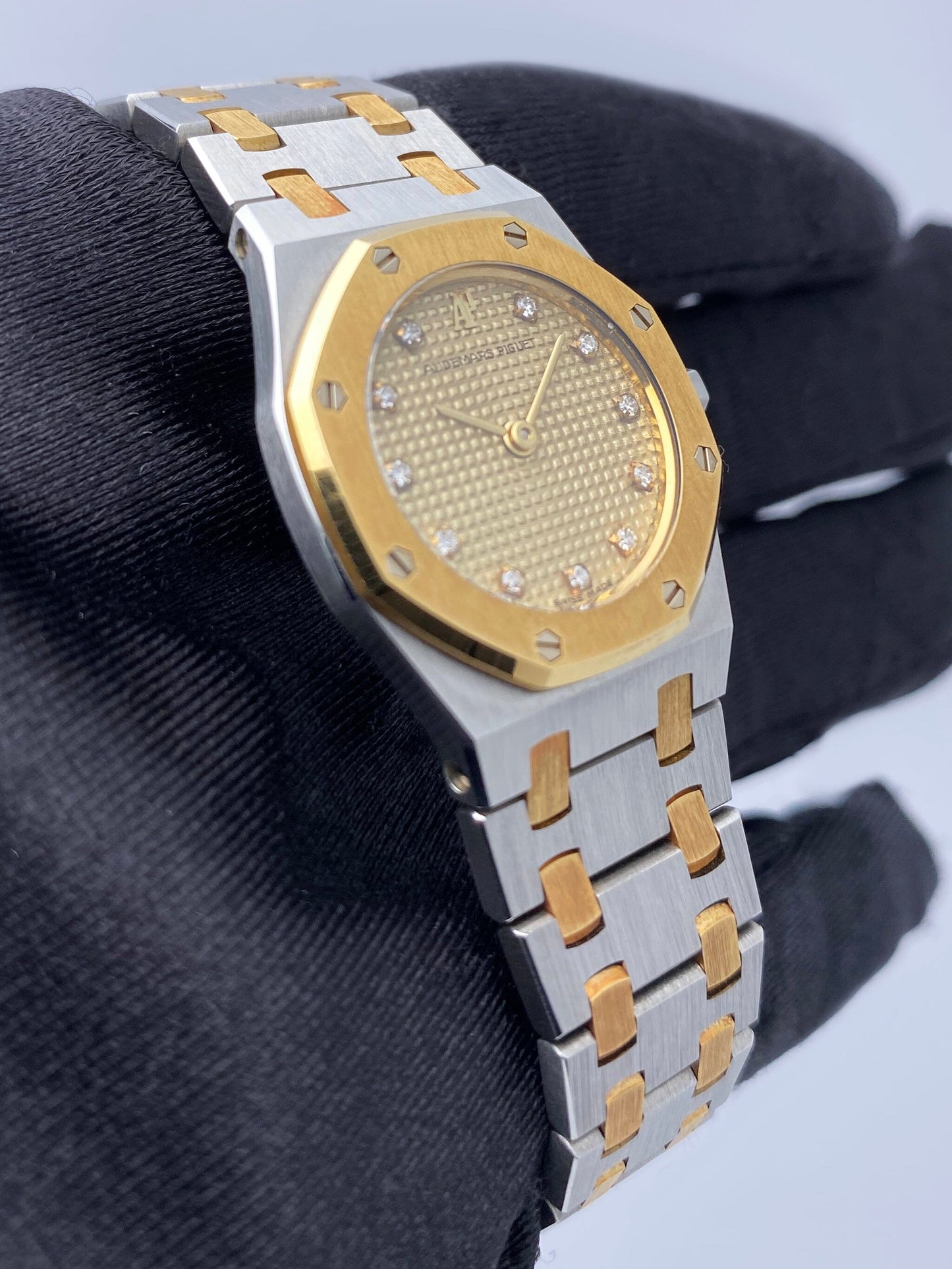 Audemars Piguet Royal Oak 6339SA Diamond Champagne Dial Ladies Watch Papers - Watches