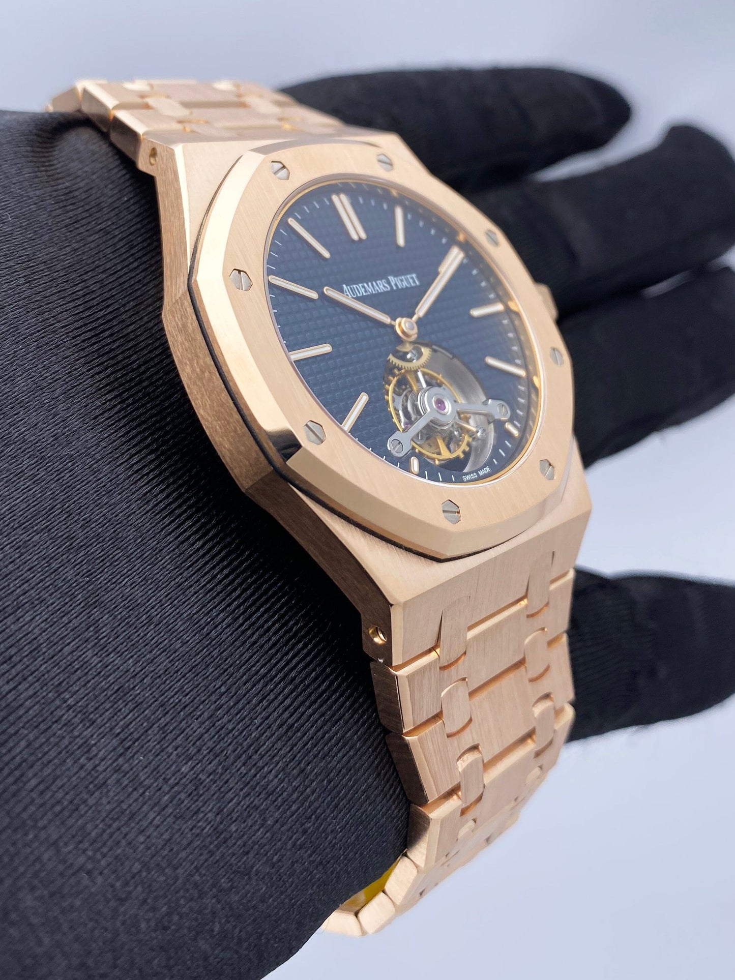 Audemars Piguet Royal Oak Tourbillion 265100R Blue Dial Mens WatchBox Papers - Wristwatch