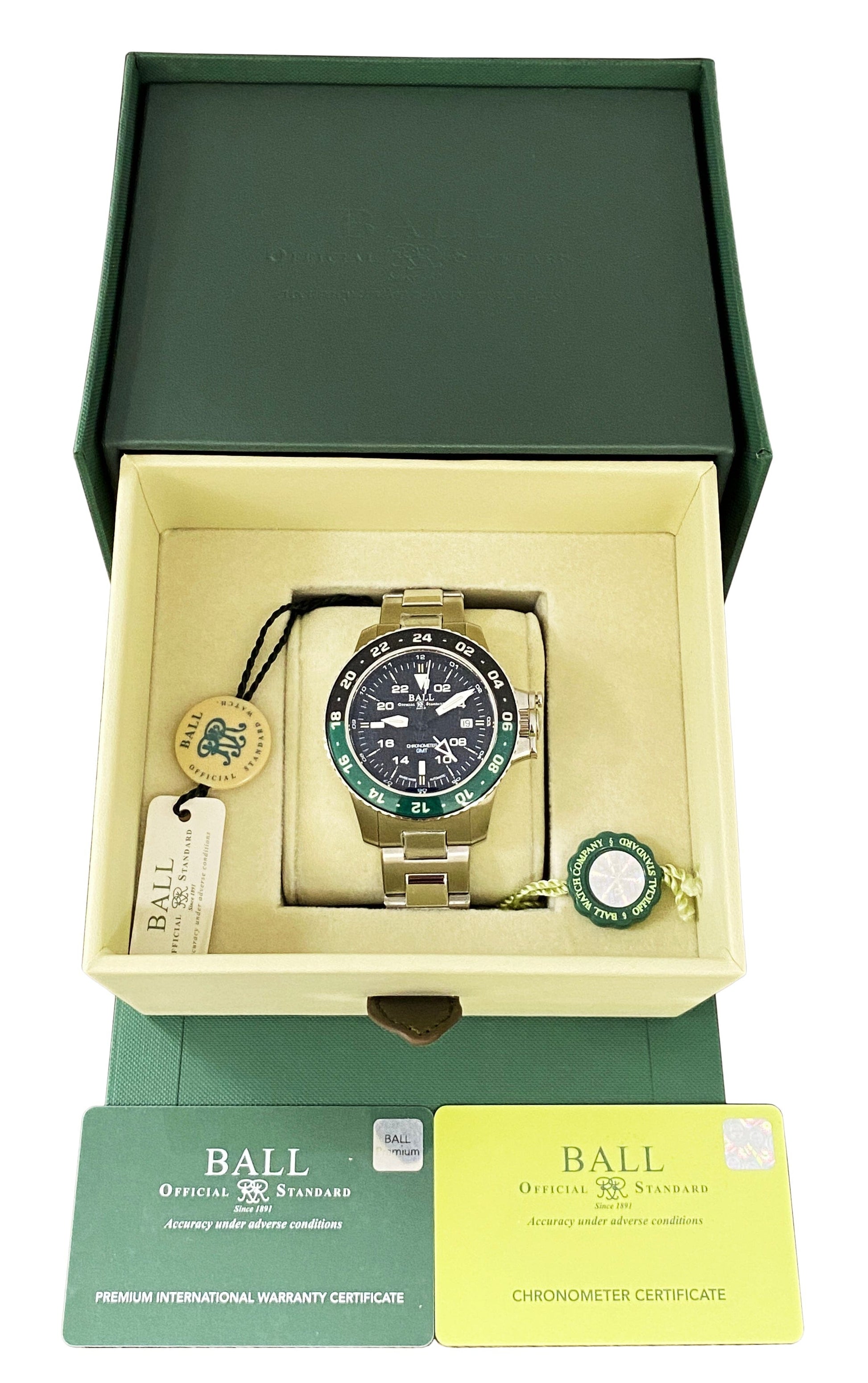 BALL AeroGMT II DG2018C-S11C-BK Mens Watch Box Papers - Virtual