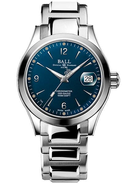 BALL Engineer III Ohio Chronometer Blue Dial Mens Watch Box Papers - Wristwatch