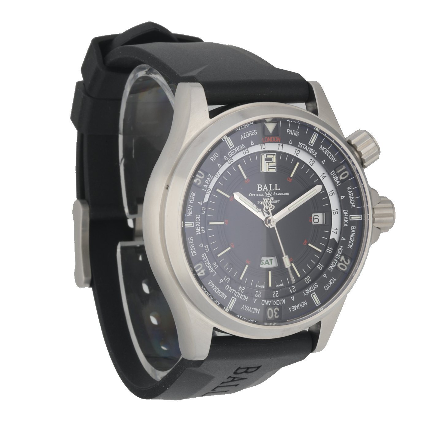 Ball Engineer Master II DG2022A-P3A-BK World Time Men’s Watch Box Papers - Wristwatch
