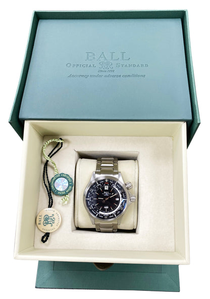 Ball Engineer Master II Diver Worldtime DG2022A Black Dial Mens Watch With Box - Wristwatch