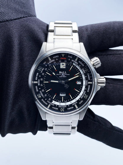 Ball Engineer Master II Diver Worldtime DG2022A Black Dial Mens Watch With Box - Wristwatch